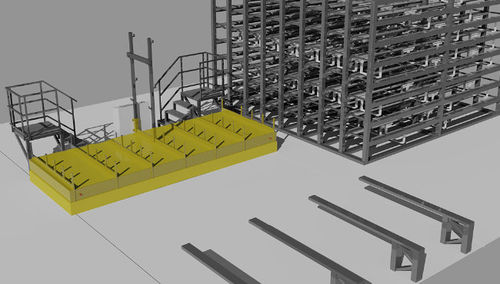 Schienengeführtes Fahrzeug / für Materialumschlag - Upmoviom Storage Systems - Transfer / zum Laden / für Lagerhallen