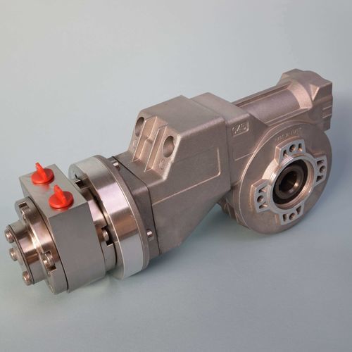 Schnecken-Winkelgetriebe-Druckluftmotor - VS4DW63FG7 - GLOBE Airmotors, Test Equipment & Motion Control - Lamellen / für Schwerlastanwendungen / Standard