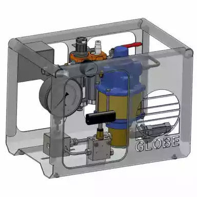 Luftbetriebene Druckprüfanlage - APU SC10-4 series  - GLOBE Airmotors, Test Equipment & Motion Control - mobil