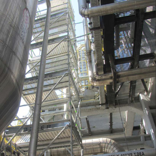Stationäres Gerüst - UNISCAFF - OZLER FORMWORK AND SCAFFOLDING SYSTEMS - Fassaden / modular