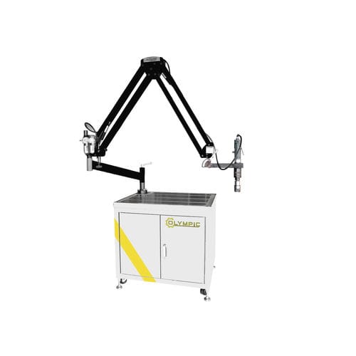Gelenkarm-Gewindeschneidmaschine - BT series - Didelon - pneumatisch / hydraulisch / mit verstellbarem Tisch