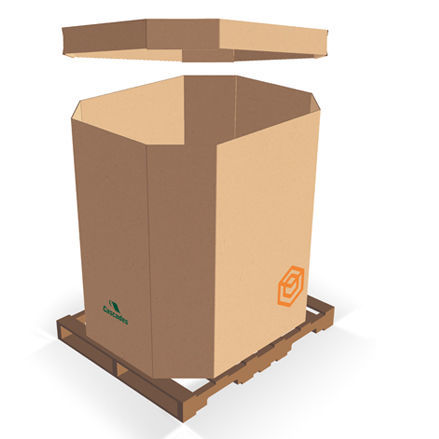 Karton-Verpackungsbox - Cascades - für Lagerhallen / für großformatigen Karton