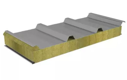 Mineralwollekern-Sandwichplatte - BRDECO - Steinwollekern / mit Stahldeckblech / Inox-Deckplatte