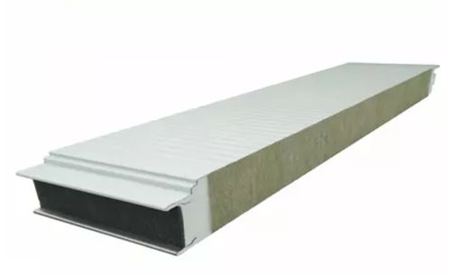 Steinwollekern-Sandwichplatte - BRDECO - mit Stahldeckblech / für Wand / Thermo