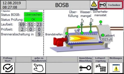 Heizkessel-Kontrollsystem - BosB  - astebo gmbh - zur Überwachung / Prozess