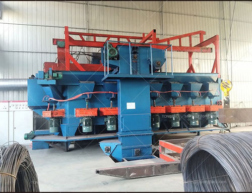 Hängebahn-Strahlanlage - TB-WD4000 - Tongbao Surface Processing Equipment - für Draht / für die Oberflächenreinigung / kontinuierlich