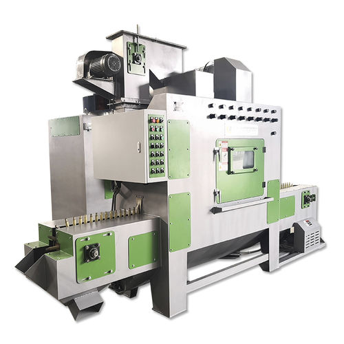 Automatische Sandstrahlanlage - TB-SC100A - Tongbao Surface Processing Equipment - Injektor / für die Oberflächenbehandlung / mit Bandförderer