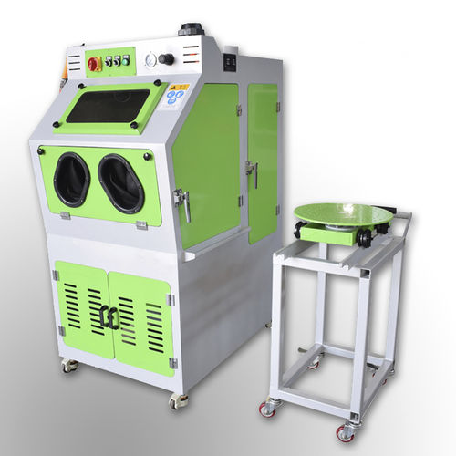 Manuelle Sandstrahlanlage - TB-SN800A - Tongbao Surface Processing Equipment - Injektor / mobil / Drehtisch