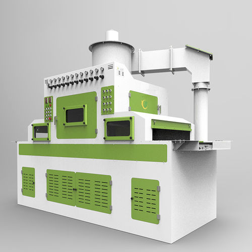 Automatische Sandstrahlanlage - Tb-NC1400-16A - Tongbao Surface Processing Equipment - Injektor / für die Oberflächenbehandlung / mit Bandförderer