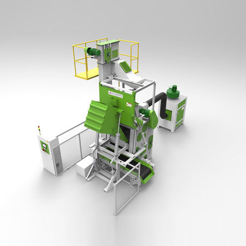 Band-Strahlanlage - TB-NAW180 - Tongbao Surface Processing Equipment - Trommel / für Schüttgut / für Metall
