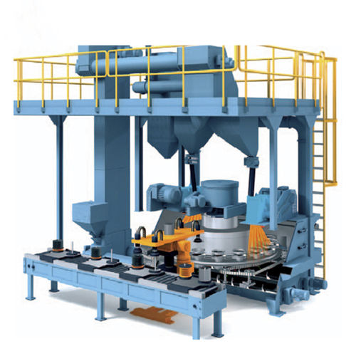 Drehtisch-Strahlanlage - TB-MT1419 - Tongbao Surface Processing Equipment - Turbinen / für Felgen / für die Oberflächenreinigung