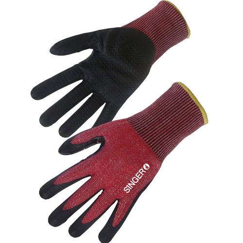 Industriehandschuh - PHD5RED - SINGER Frères - Schnittschutz / Schaumstoff / Nitril