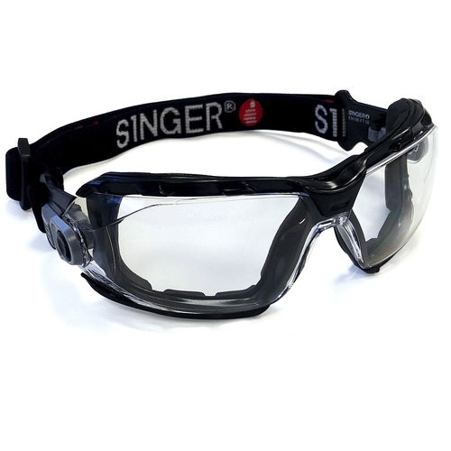 Polycarbonat-Schutzbrille - EVALASTE - SINGER Frères - Schaumstoff / mit kratzfester Beschichtung / beschlagfrei