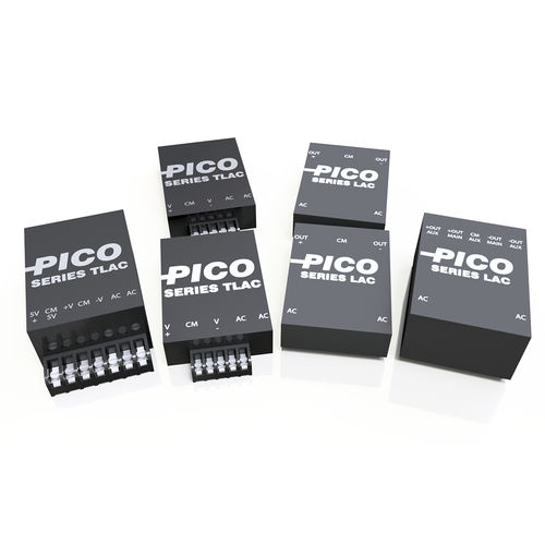 Verkapselte Stromversorgung - LAC series - Pico Electronics - AC/DC / gesteuert / Doppelausgang
