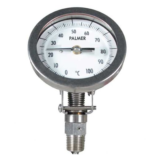 Bimetall-Thermometer - 3AU2.5-100/100F - Palmer Wahl Instruments, Inc. - mit Zifferblatt-Anzeige / Einschraub / stationär