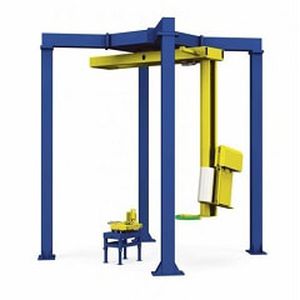 Stretchwickler mit Dreharm - R300 - Shanghai Fhope machinery co.,ltd - halbautomatisch / Paletten / mit Stretchfolie