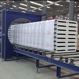 Horizontaler Stretchwickler - Shanghai Fhope machinery co.,ltd - automatisch / mit Stretchfolie / mit Förderer
