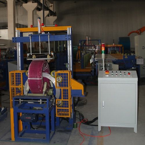 Stretchwickler für Schlauch - FPS-300H - Shanghai Fhope machinery co.,ltd - mit Drehring / automatisch / mit Stretchfolie