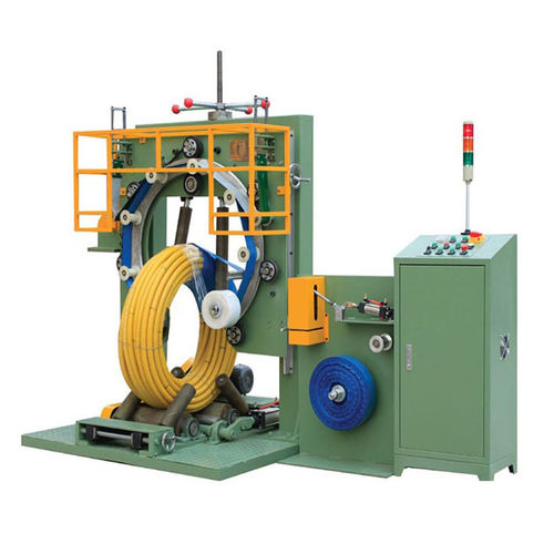 Stretchwickler mit Drehring - FPH-400W - Shanghai Fhope machinery co.,ltd - vertikal / automatisch / für Spulen