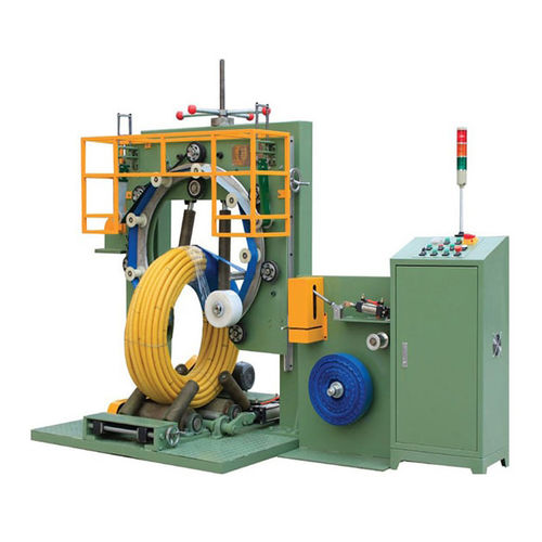 Stretchwickler mit Drehring - FPH-500W - Shanghai Fhope machinery co.,ltd - vertikal / automatisch / für Spulen
