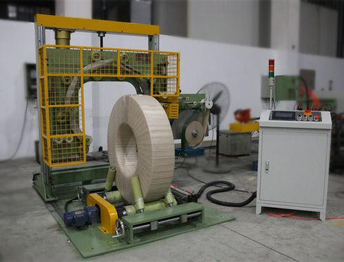 Stretchwickler mit Drehring - Shanghai Fhope machinery co.,ltd - automatisch / für Drahtrollen / mit Stretchfolie