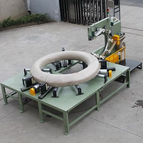 Stretchwickler mit Drehring - FPW2500 - Shanghai Fhope machinery co.,ltd - automatisch / manuell / für Drahtrollen