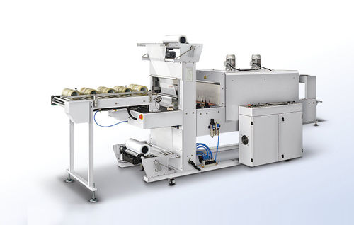 Automatische Schrumpffolienverpackungsmaschine - SK-075C - Shanghai Fhope machinery co.,ltd - für zylindrische Produkte / für Papierrollen / für Gurtband