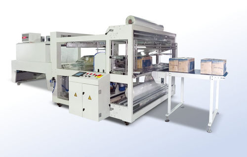 Vollautomatische Schrumpffolienverpackungsmaschine - MO-900 - Shanghai Fhope machinery co.,ltd - Tür / mit Schrumpftunnel / mit Seitenverschweißung