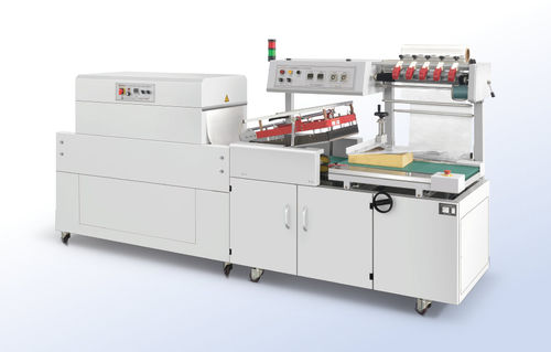 Vollautomatische Schrumpffolienverpackungsmaschine - FP-400LA+SH-450C - Shanghai Fhope machinery co.,ltd - mit Schrumpftunnel / Schweißstange