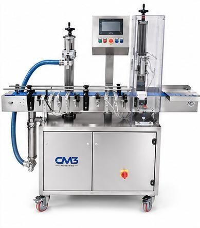 Automatische Füll- und Verschließanlage - START LINE - CM3 ENGINEERING SRL - für viskose Flüssigkeiten / Industrie