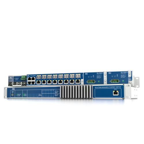 Ethernet-Switch / managed - SEL-2730M - Schweitzer Engineering Laboratories - 24 Ports / LWL / Gigabit-Ethernet
