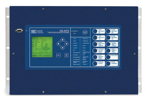 Phasen-Schutzrelais - SEL-487E - Schweitzer Engineering Laboratories - dreiphasig / für Schalttafelmontage / programmierbar