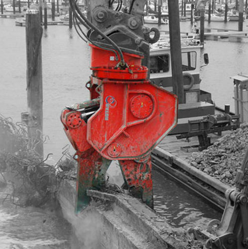 Hydraulischer Abbruchschere - RDC series  - Rotar - Kombi / für Baumaschinen / für Gebäude