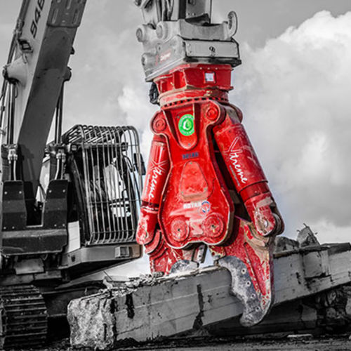 Hydraulischer Abbruchschere - RCC series  - Rotar - für Bagger / für Beton