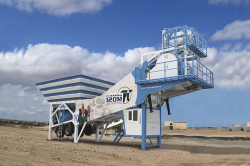 Mobile Betonmischanlage - Pi 100 MTS - Pi Makina Construction Machines - Spezial / Doppelwellen