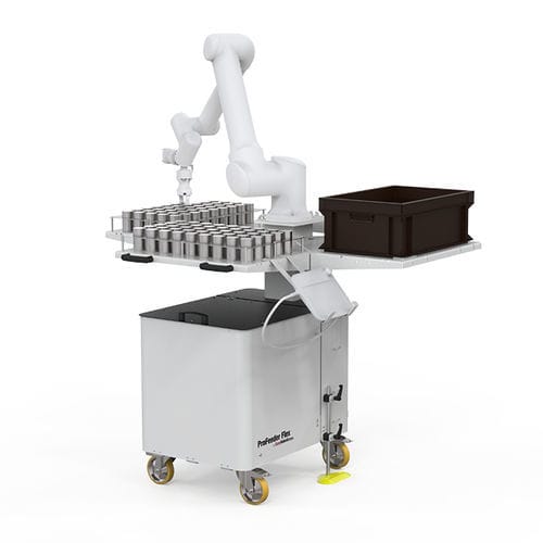 Zulauf-Roboterzelle - ProFeeder Flex - EasyRobotics - für Materialumschlag / hochflexibel / kompakt