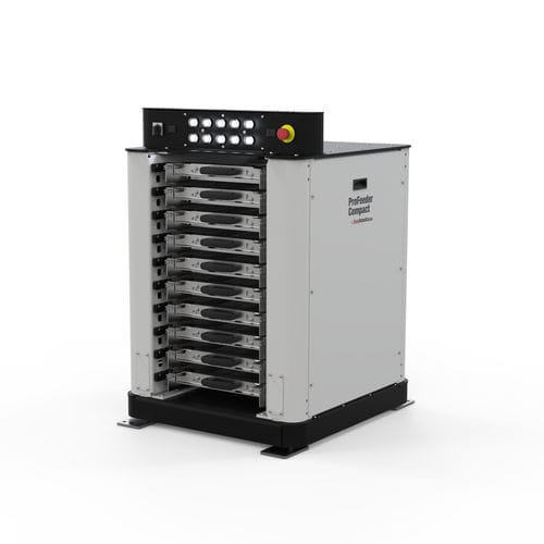 Roboterzelle zur Maschineneinspeisung - ProFeeder Compact - EasyRobotics - für Montagestraße / kompakt / mit Teilelager
