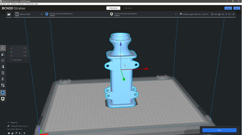 Software für 3D-Drucker / Projektentwicklung - Stratos - bcn3d - zum Schneiden