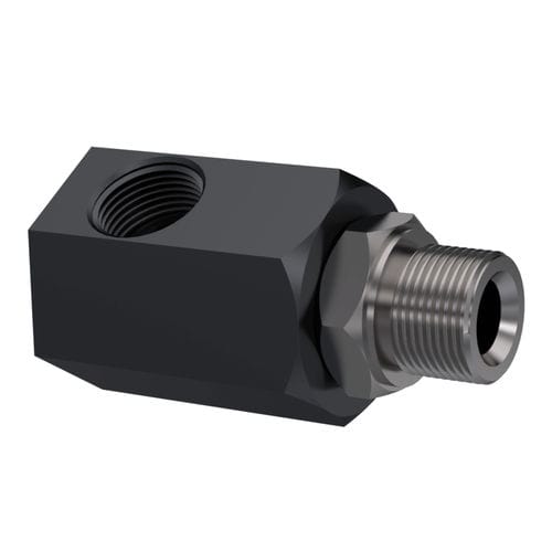 Hydraulikanschluss - F090-T1 - ROTOTECH MAKİNA SAN. VE DIŞ TİC. LTD. ŞTİ. - Gewinde / 90°-Winkel / Kohlenstoffstahl