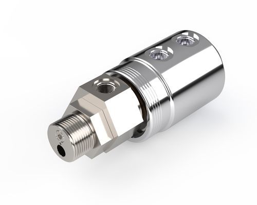 Drehdurchführung für Öl - 7000 TE  - ROTOTECH MAKİNA SAN. VE DIŞ TİC. LTD. ŞTİ. - Mehrfach / Aluminium / Stahl