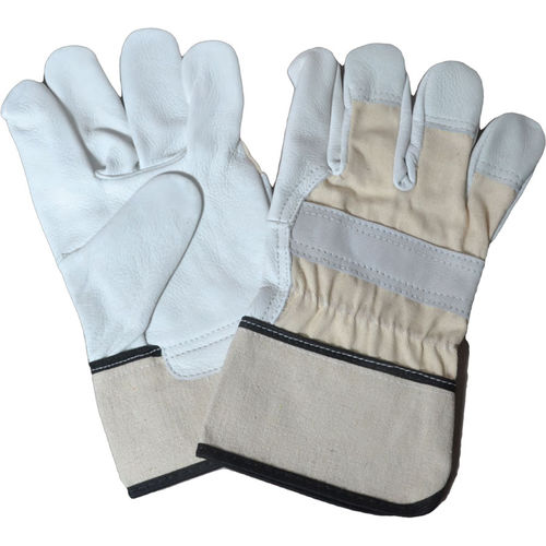 Arbeitshandschuh - DELL-2222 - SS DAASTNA EXPORTS LLP - verschleißfest / Baumwolle / Kuhfell