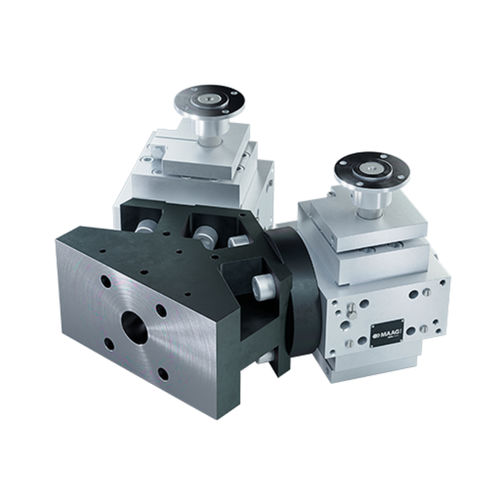 Polymer-Schmelzepumpe - extrex⁶ Y-Adaptor - Maag Germany GmbH - Zahnrad / doppelter Ausgang