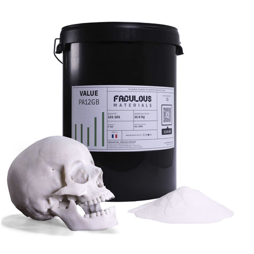 Pulver für 3D-Drucker / Nylon - VALUE PA12 GB - FABULOUS - PA / abriebfest / chemikalienbeständig
