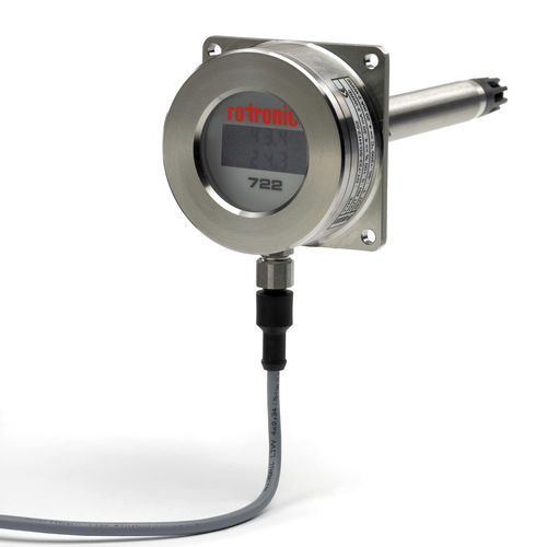 Feuchte- und Temperatursensor / relativ - Rotronic DT722 - Process Sensing Technologies - kanalmontiert / gehärtet / für Prozessanwendungen