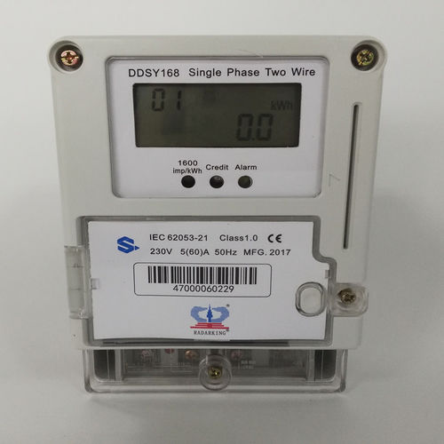 Einphasiger elektrischer Energiezähler - DDSY150-C - Wuhan Radarking Electronics Corp - steckbar / mit LCD-Display / 50 Hz
