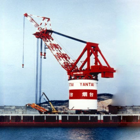 Festinstallierter Kran - DALIAN HUARUI HEAVY INDUSTRY GROUP CO.,LTD. - Obendreher / für Hubanwendungen