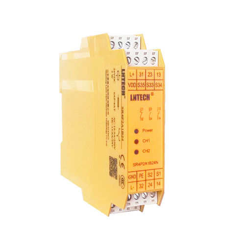 Notausschalter-Sicherheitsrelais - SR4P2A1B24 - Shandong laien optic-electronic technology co.,ltd. - für Lichtvorhang / 1NF / 2NO
