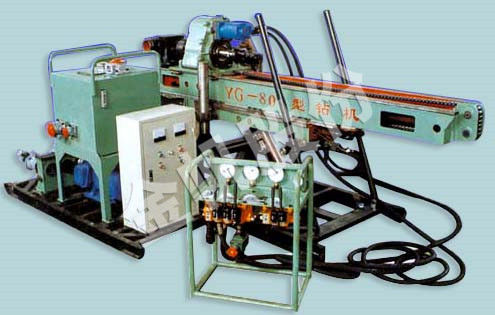 Horizontales Bohrgerät - YG-80 - WUXI JINFAN DRILLING EQUIPMENT CO.,LTD. - festinstalliert / drehbar / hydraulisch
