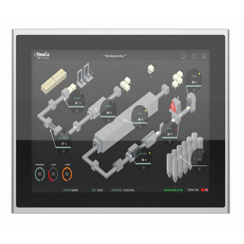 Monitor / kapazitive Projektionstechnologie - IMF-150X - INDATECH - Multitouchscreen / mit resistivem 5-Draht-Touchscreen / mit LED-Rückbeleuchtung
