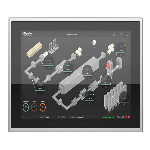 Monitor / kapazitive Projektionstechnologie - IMF-170X - INDATECH - Multitouchscreen / mit resistivem 5-Draht-Touchscreen / Industrie